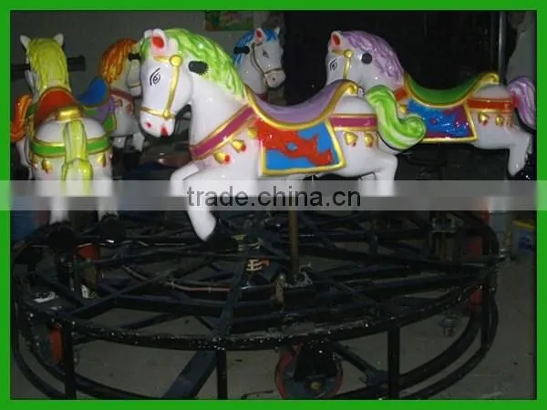coin game machine 3/6 seats mini merry go round for children games