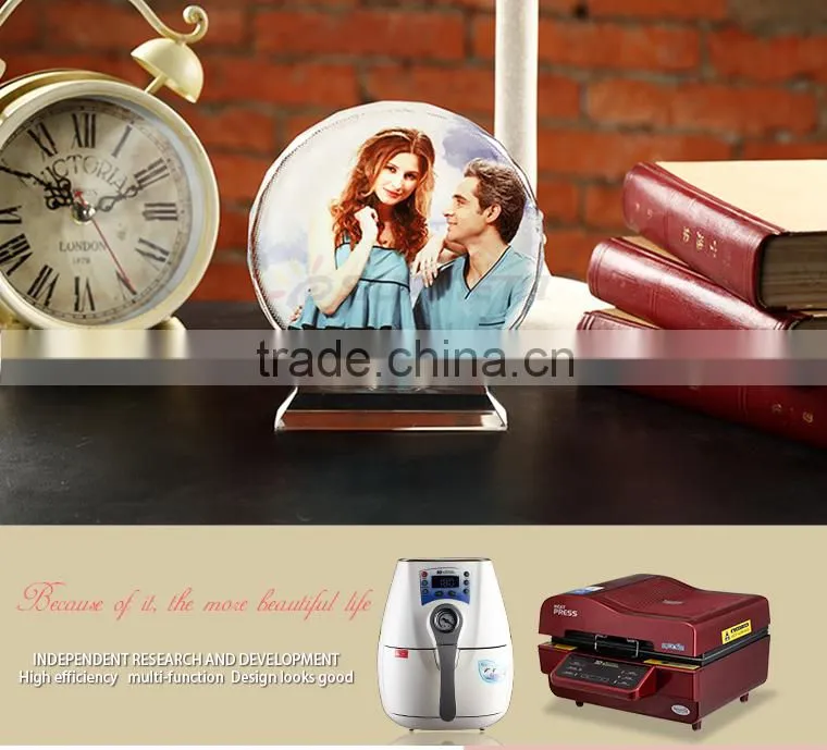 Blank sublimation crystal with coating ,crystal couvenir