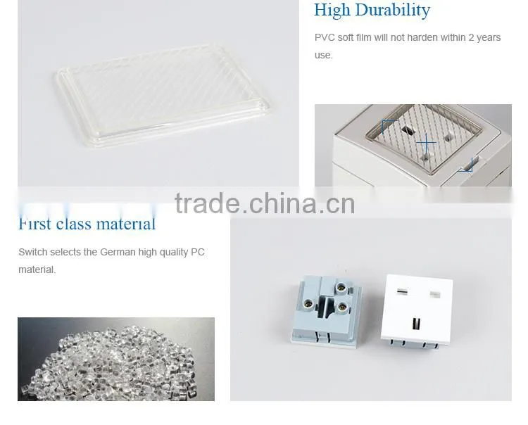English Style Electrical Wall Bathroom Waterproof Switches Button