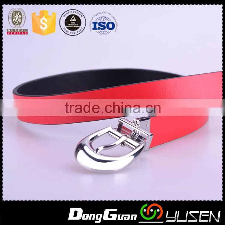 High quality double use dual purpose both sides ladies genuine leather belt