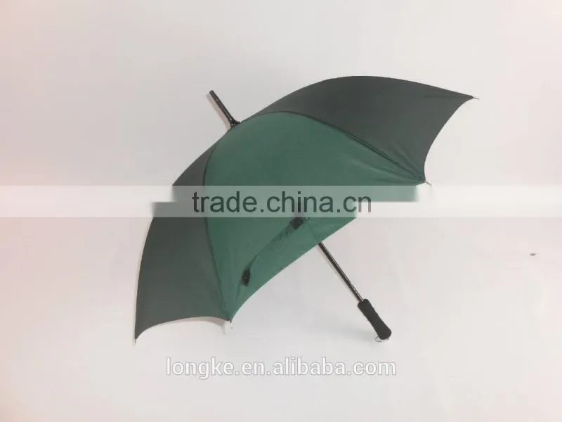 solid color soft touching foam eva handle golf umbrella fiberglass shaft