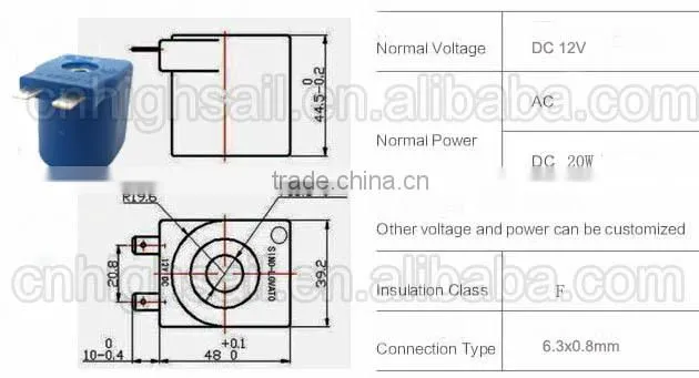 Automotive DC Solenoid Coil