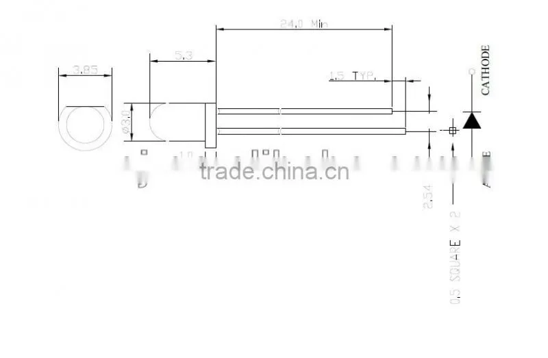3mm yellowgreen LED lamp diode
