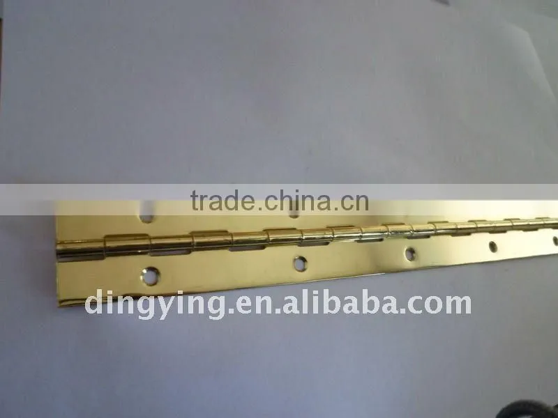 High Quality Brass Plated Long Piano Hinge