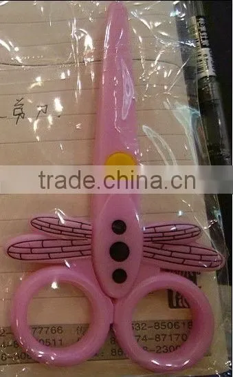 Mini Plastic Paper Shape Cutting Scissors for kids