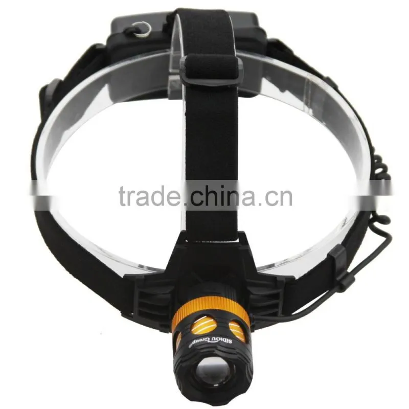1200 Lumen LED Zoomable Headlamp Head Torch Light Bike Lamp Rechargeable Waterproof 18650 Battery For Camping