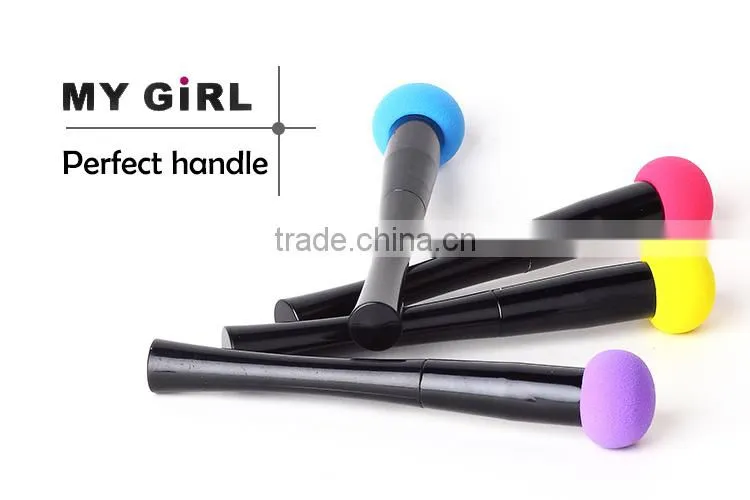 MY GIRL Unique Design Long Handle Powder Puff, Cosmetic Sponge Powder Puff