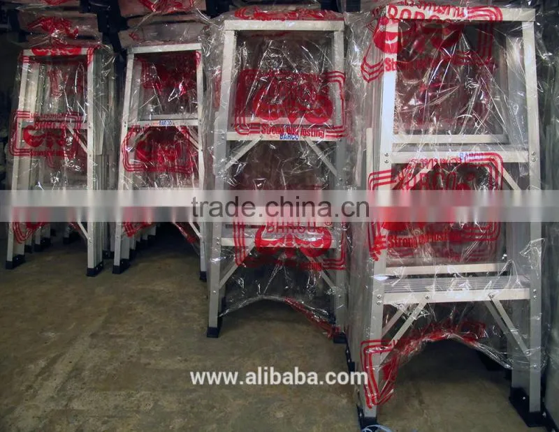 Aluminium One-Sided Folding 3 Step Ladders