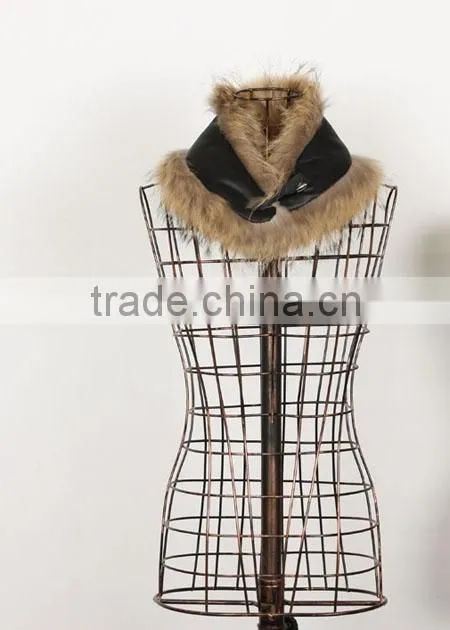 lady's soft raccoon fur collar RC15