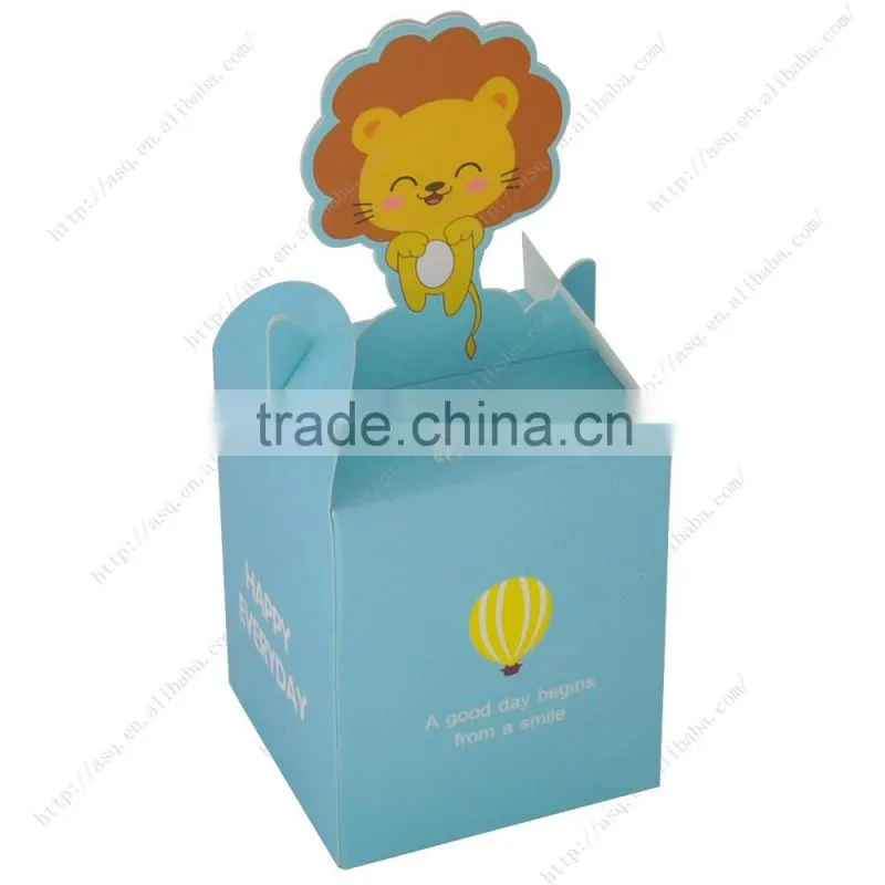 colorful attractive carton animal paper gift packaging box