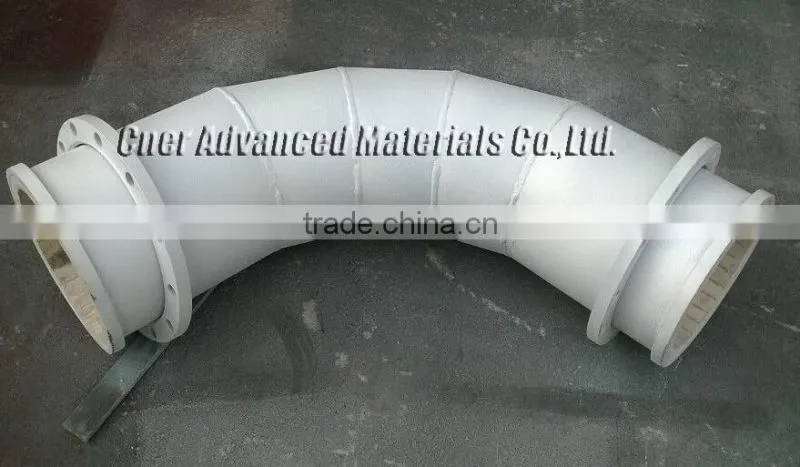 Hot Sale Alumina Ceramic Lined Pipe/Bend/Elbow For Mining
