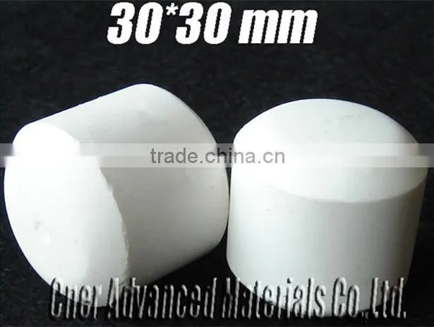 32*32mm high alumina ceramic liner for ceramic rubber liner, 92% Al2O3