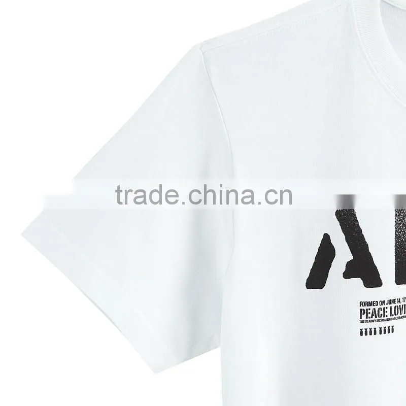 Mens White T-shirt Custom Silkscreen Printed T-Shirt