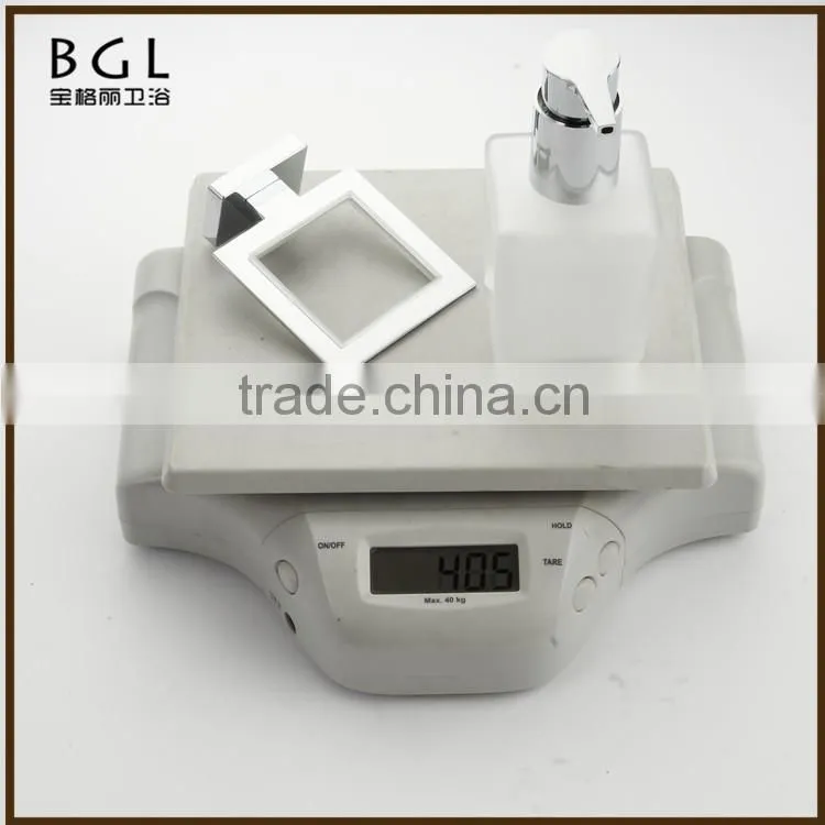 20738A square design wall-mounted zinc alloy soap dispenser bathroom accessories