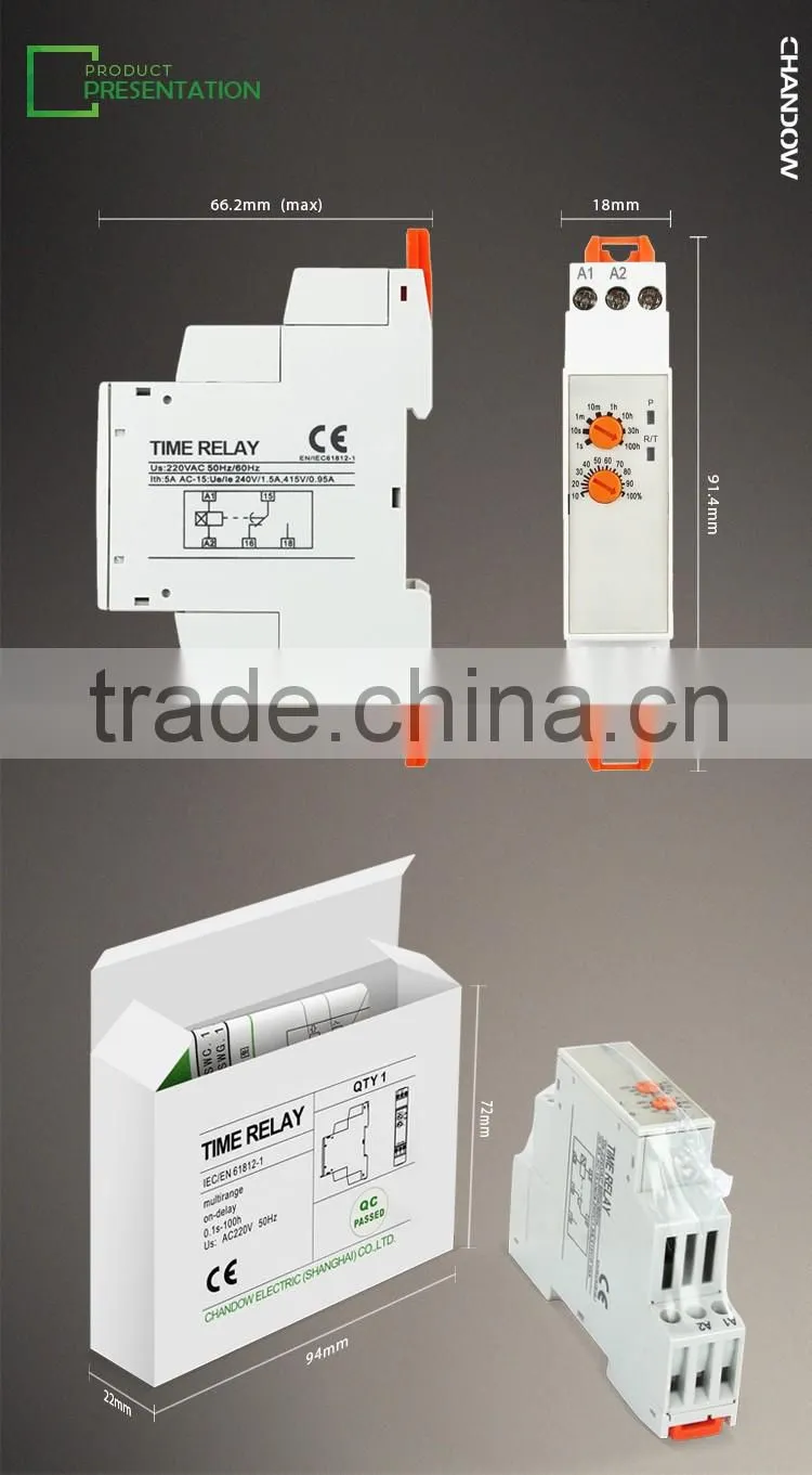 Trade Assurance 12v delay relay timer up to 1 hour