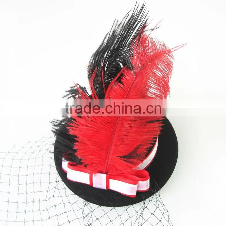 MYLOVE big feather ladies hat styles Cocktail hat MLXM028