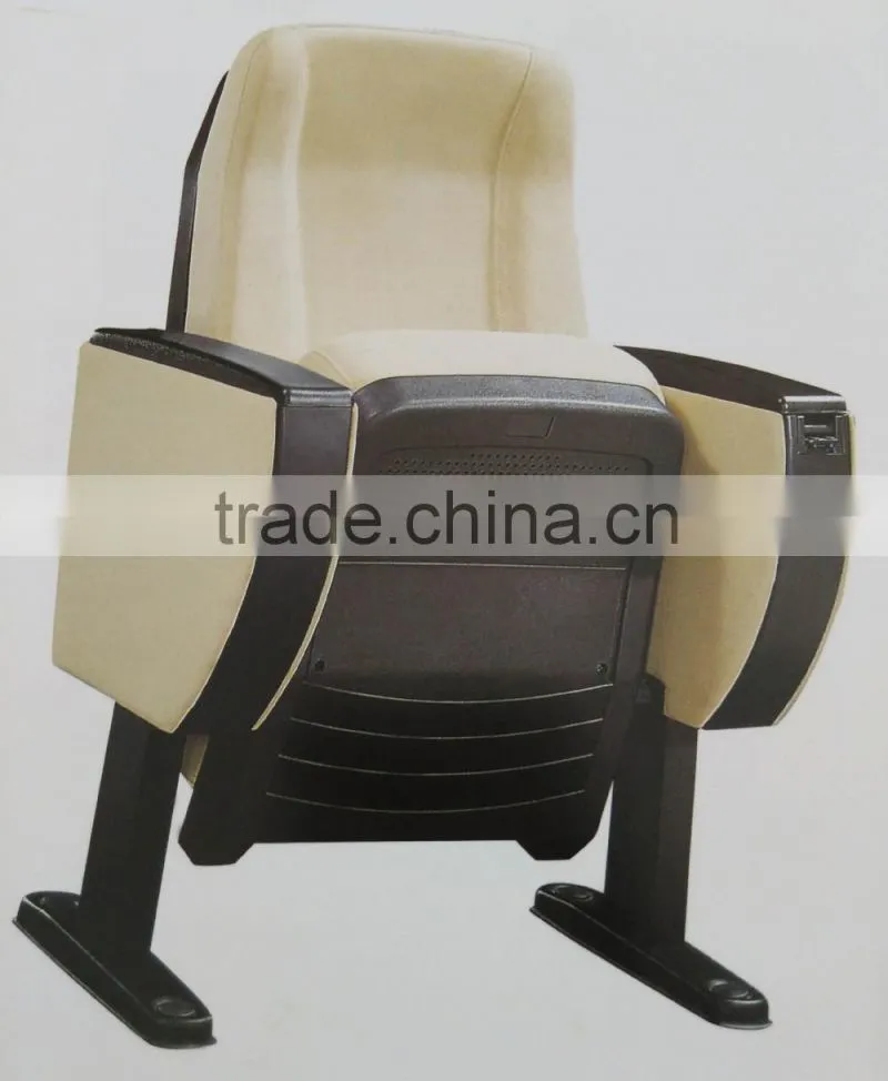 Movable Auditorium chair writing pad /Comfortable Cinema Chair, Auditorium Chair YA-314