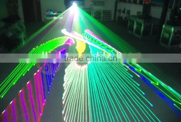 3000mw RGB large stage animation laser light with 30Kpps scanner
