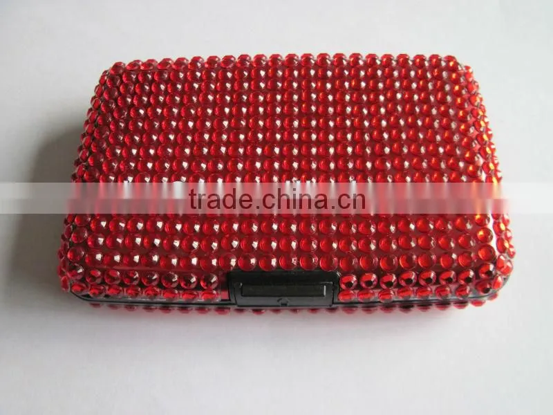 2013 new credit card holder with rhinestone,plastic credit card case