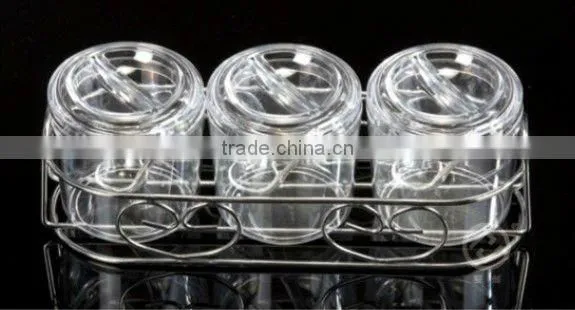3pcs Plastic Seasoning Pot Set