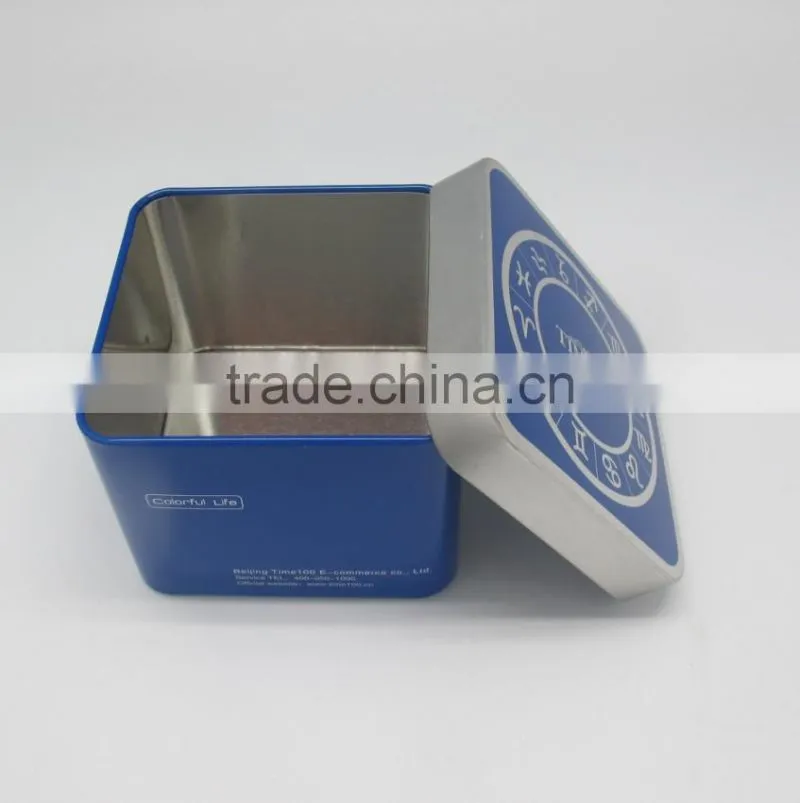 made in China wholesale square metal gift luxury watch box