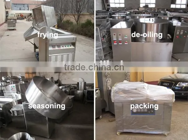 Full automatic frozen french fries maker/potato chips processing machine