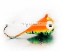 Wholesale rain drop with eye ice fishing jigs