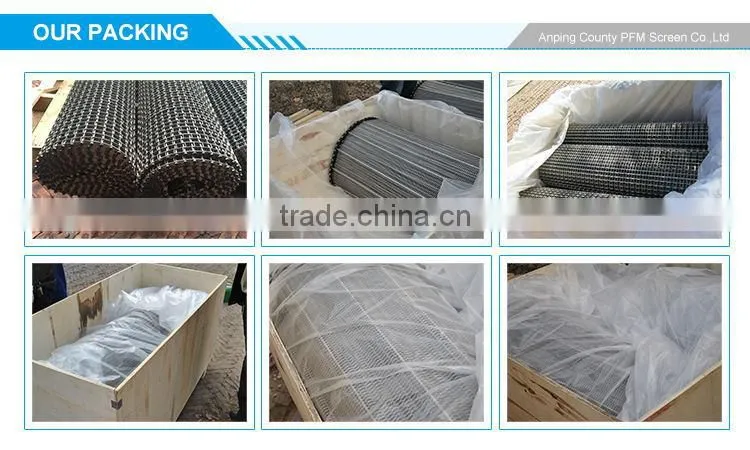 SGS Approvaled Different Open Mesh Size 304 Stainless Steel Metal Mesh Conveyor Belt
