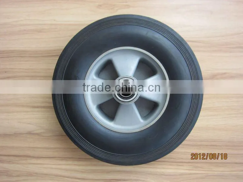 10 semi pneumatic wheel for trolley