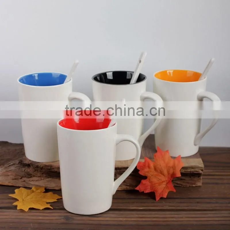 Double Wall Ceramic Chirp Thermal Travel Mug 12 OZ