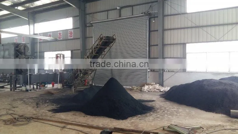 Rotary carbonization furnace for biochar and hardwood sawdust