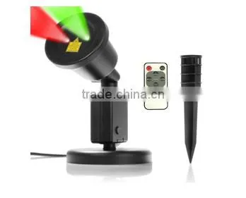 motion/ static/ lighting outdoor indoor lawn laser projector light with remote controller