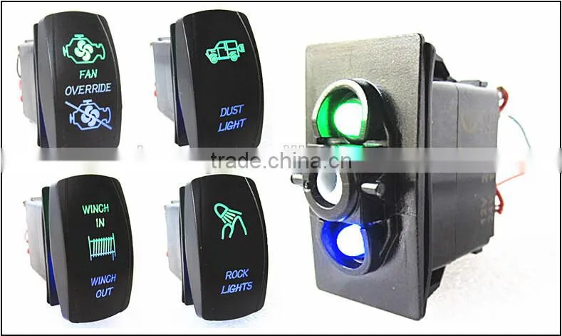 Marine waterproof Rocker switch 12V 24V ON/OFF laser switch
