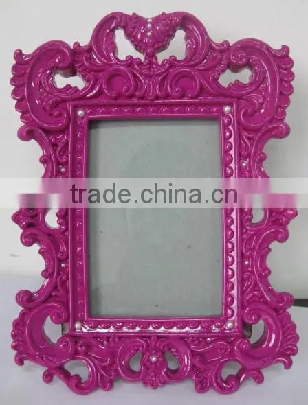 2014 newest beautiful resin photo frame