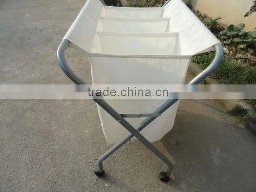 Laundry Clothes Basket Washing Wheels Cart Replacement Net Only