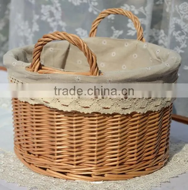 HOT Eco-friendly wicker bread baskets fruit basket for sale