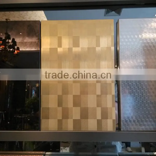 4x8 PVD Color Coated Hairline Stainless Steel 2MM Copper Sheet