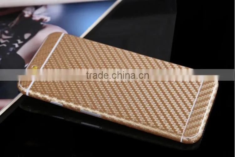 Carbon fiber full body phone sticker screen protective film for iphone 6/plus