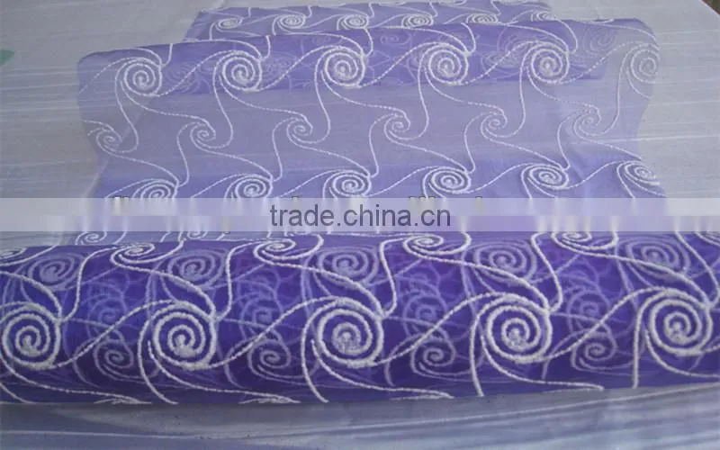 exquisite high quality foam organza fabric roll for flower wrapping