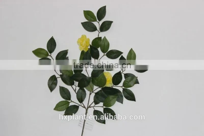 China factory direct plastic artificial camellia leaves making