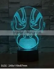 3D effect dice shape USB charging desktop night light