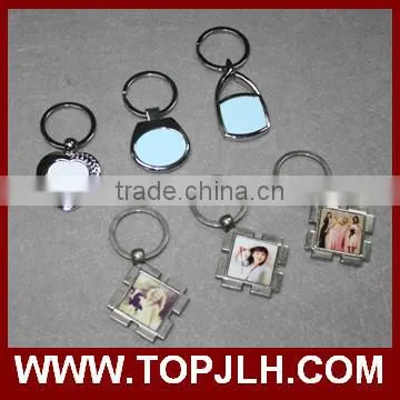 Made in china stainless steel photo frame keyring keychain for promotion