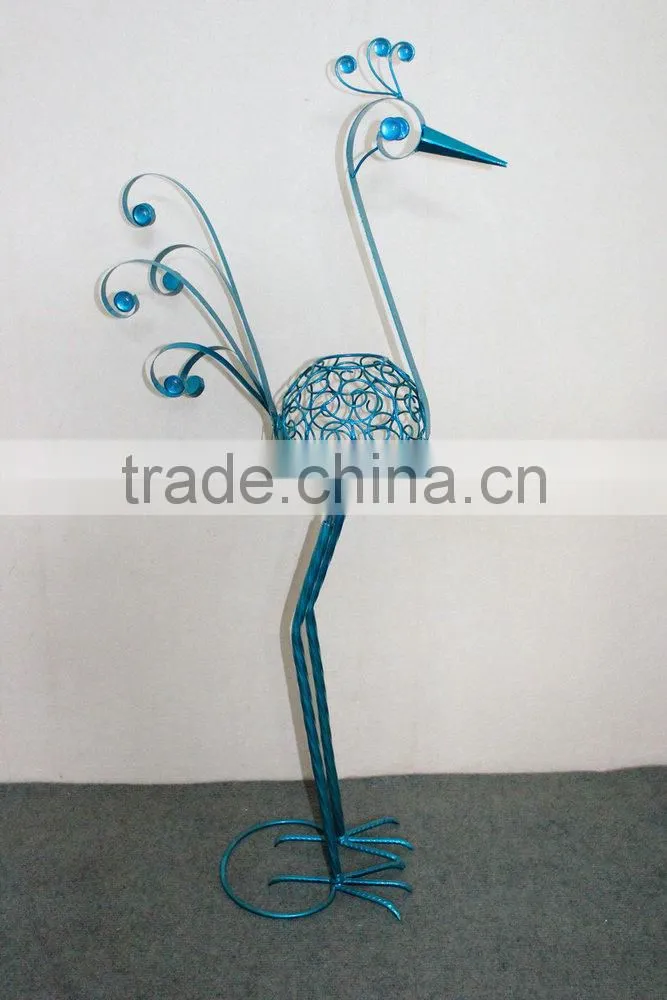 Metal peacock garden decoration
