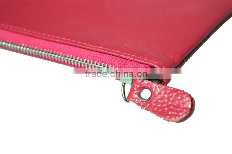 Trade assurance supplier leather wallet clutch mobile phone pouch Ladies clutches coin purse