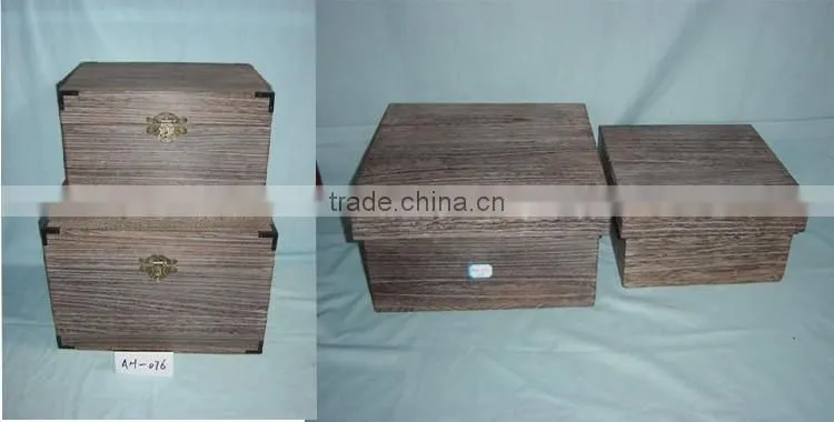 Fashion style customized wooden box for shoe