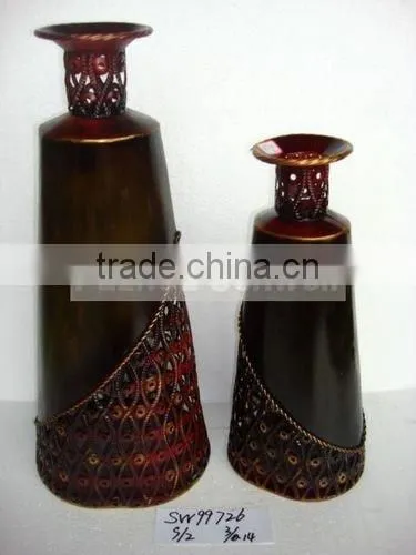 antique decorative metal vase