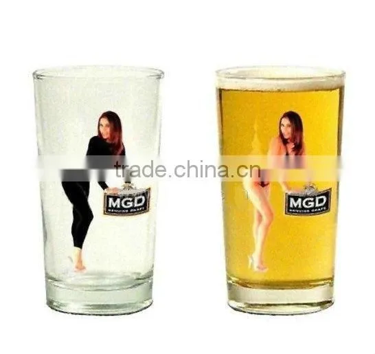 Color-changing shot glass