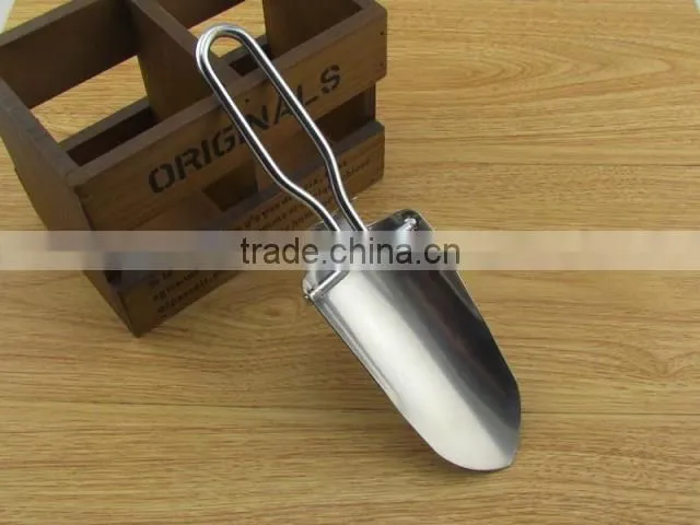 protable camping survival folding stainless steel shovel with carry bag