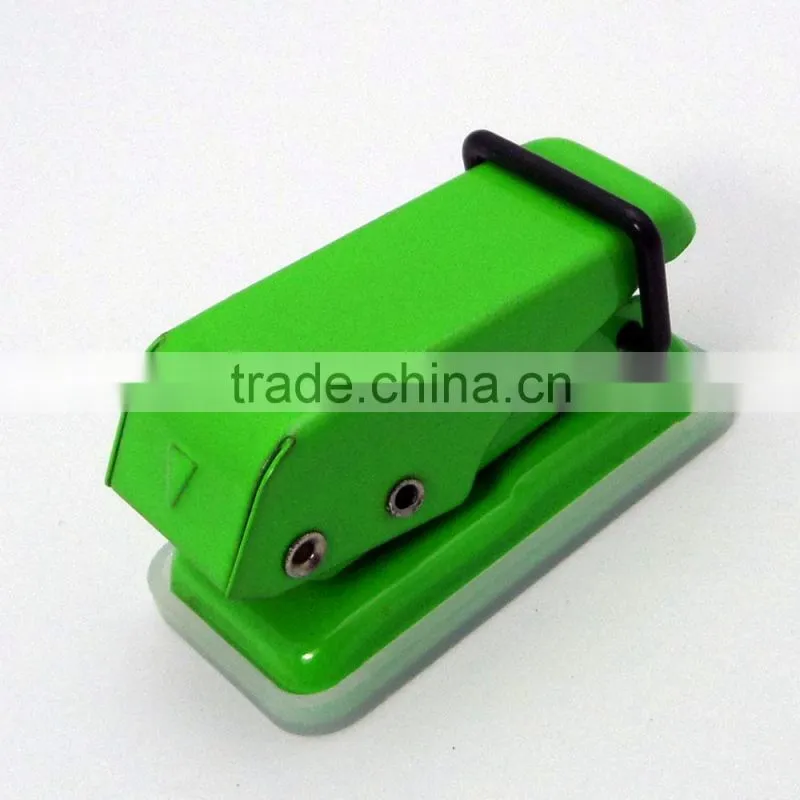 Portable office metal mini paper hole punch