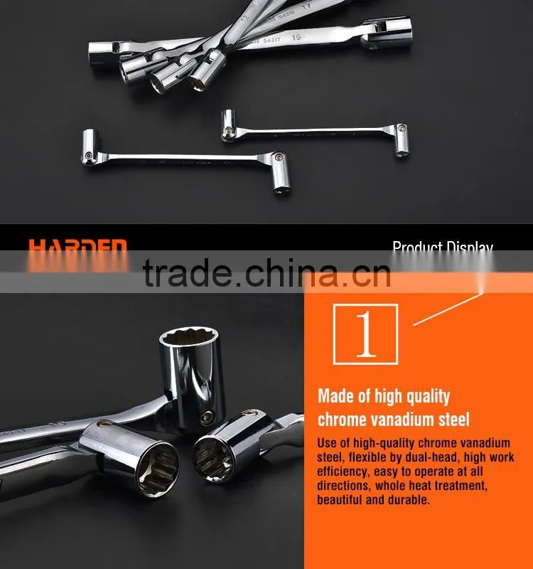double socket wrench Chrome Vandium steel spanner wrench tool